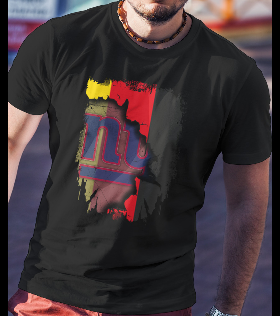 Together Germany New York Giants Flag Background T-Shirt