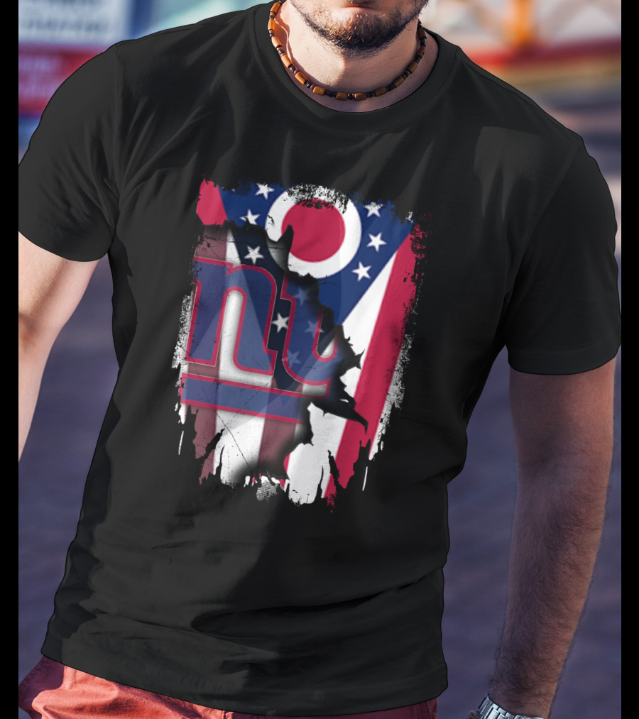 Ohio With New York Giants Together T-Shirt