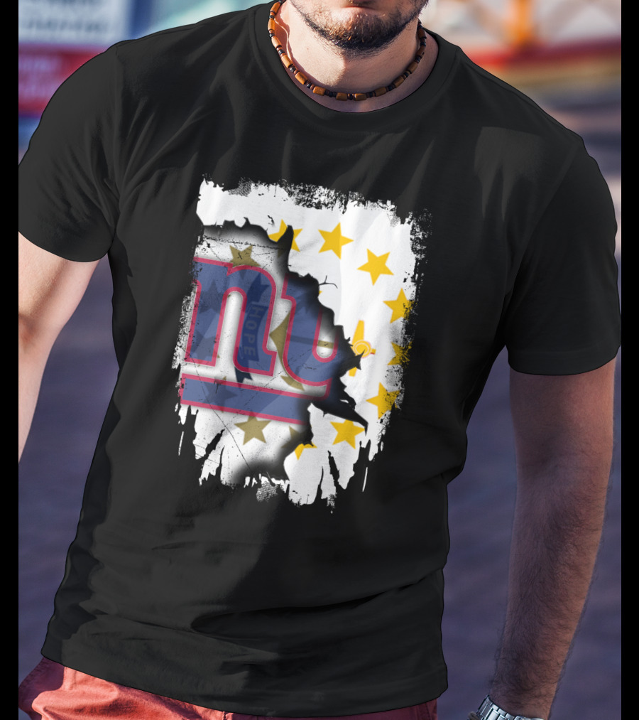 Rhode Island And New York Giants Unity T-Shirt