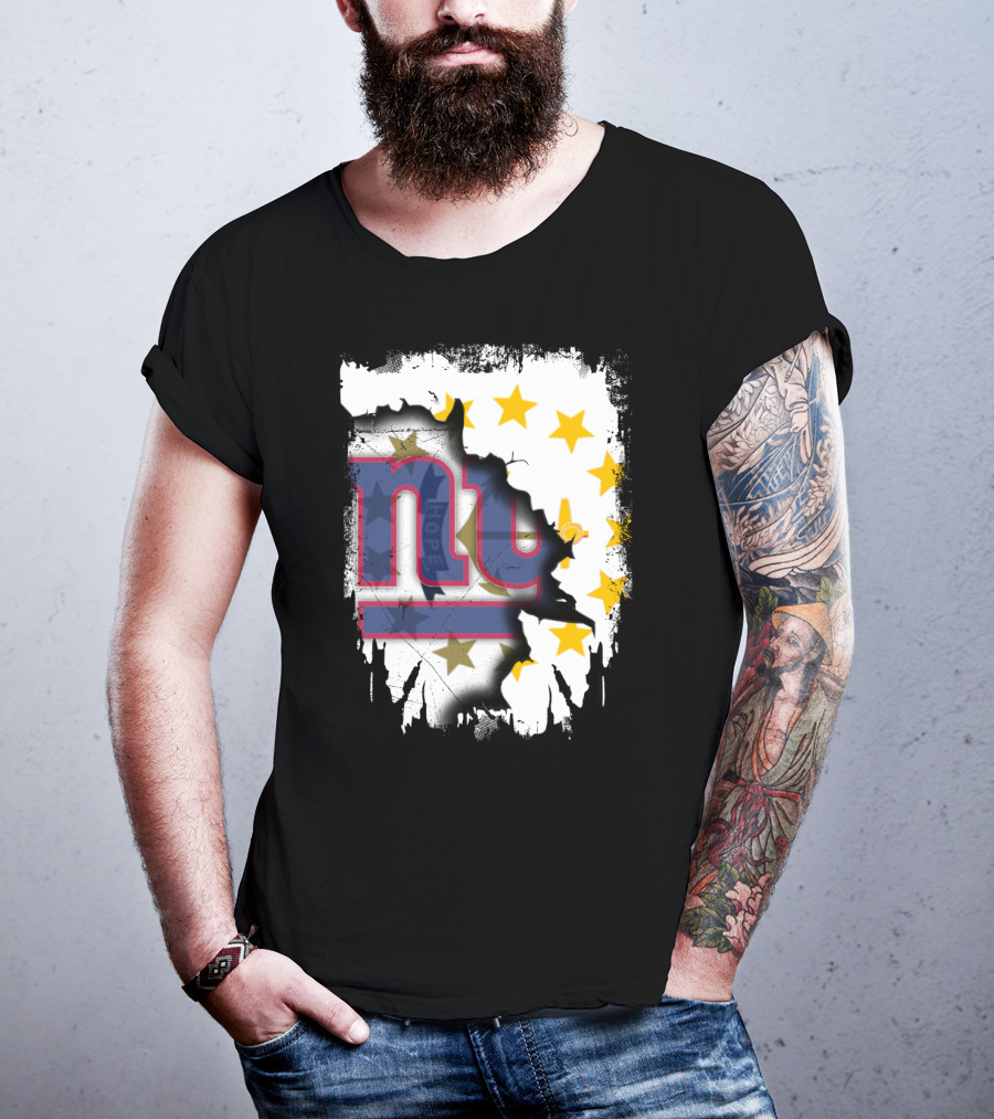 Rhode Island And New York Giants Unity T-Shirt