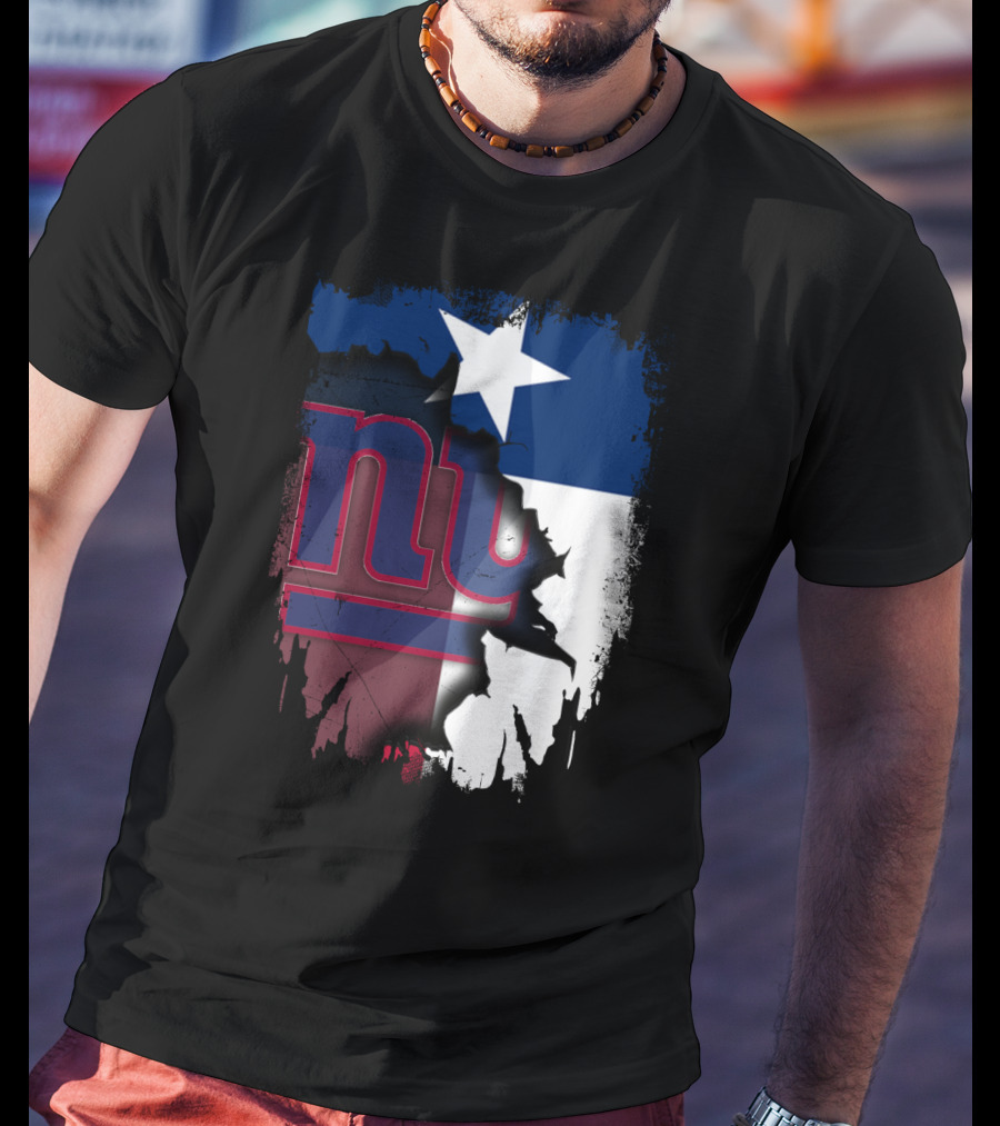 Together Texas Star With New York Giants T-Shirt