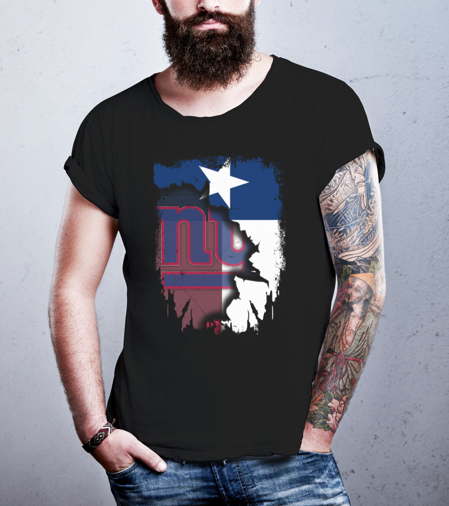 Together Texas Star With New York Giants T-Shirt