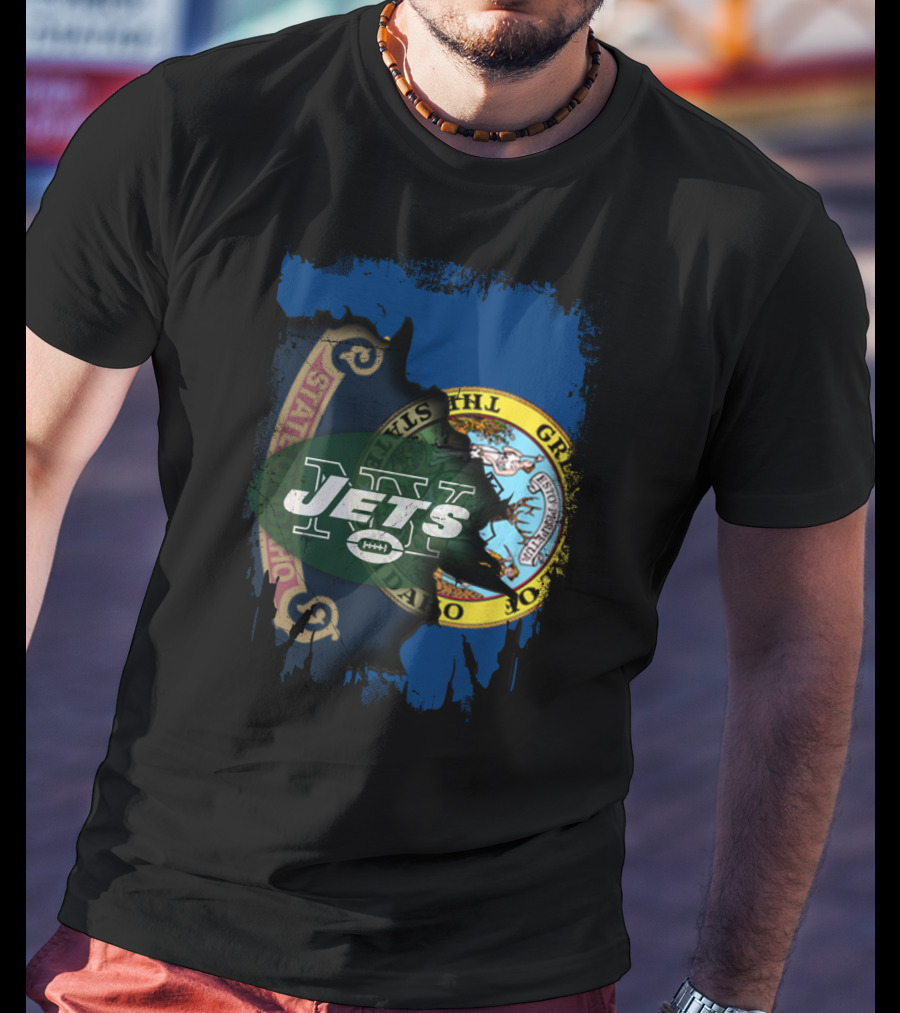 Together Idaho State Seal New York Jets T-Shirt