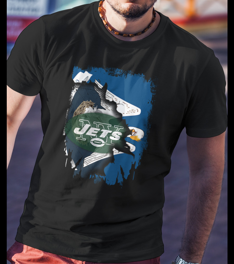 New York Jets Eagle Together Louisiana Fan T-Shirt
