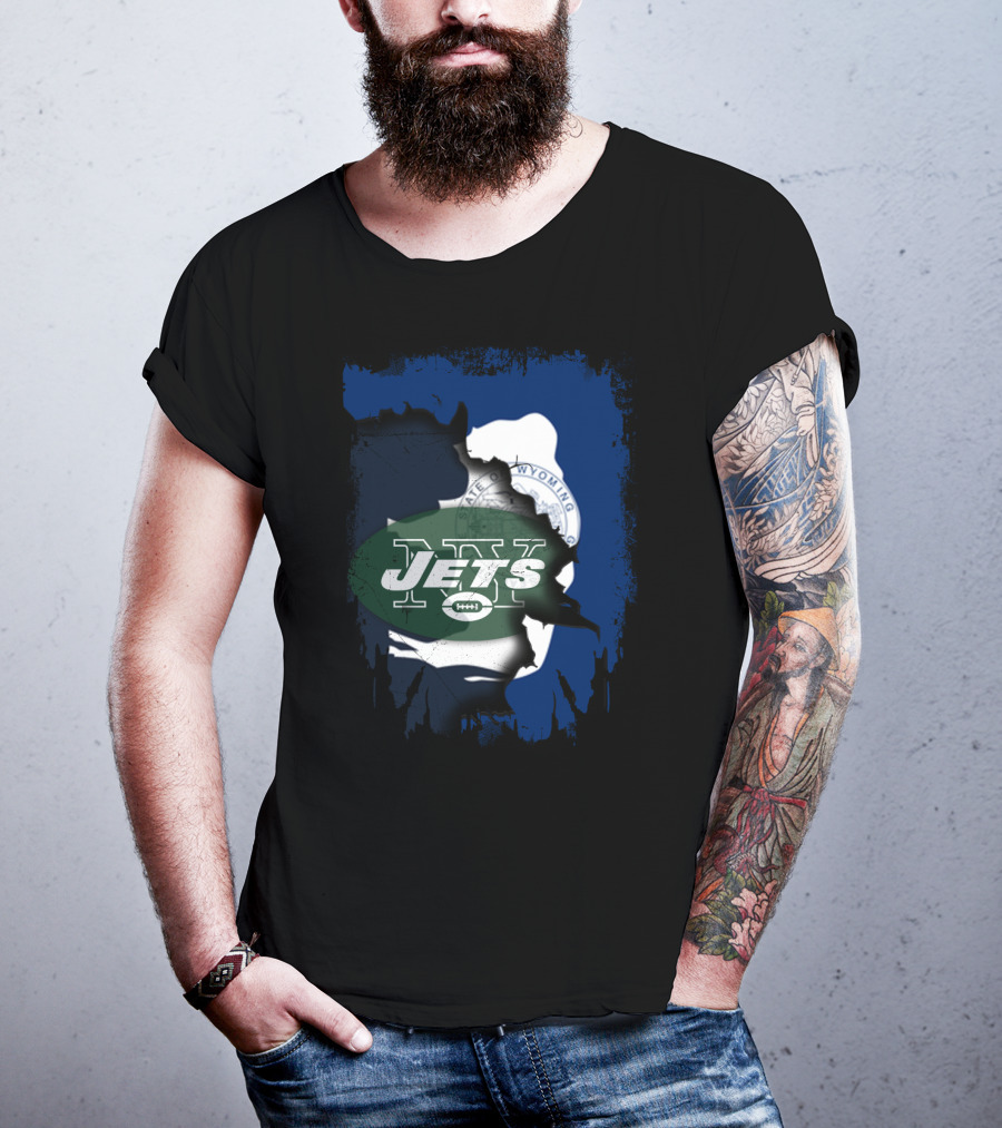 New York Jets Wyoming State Pride T-Shirt