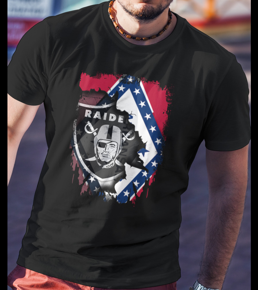 Arkansas Together With Raiders And State Flag T-Shirt