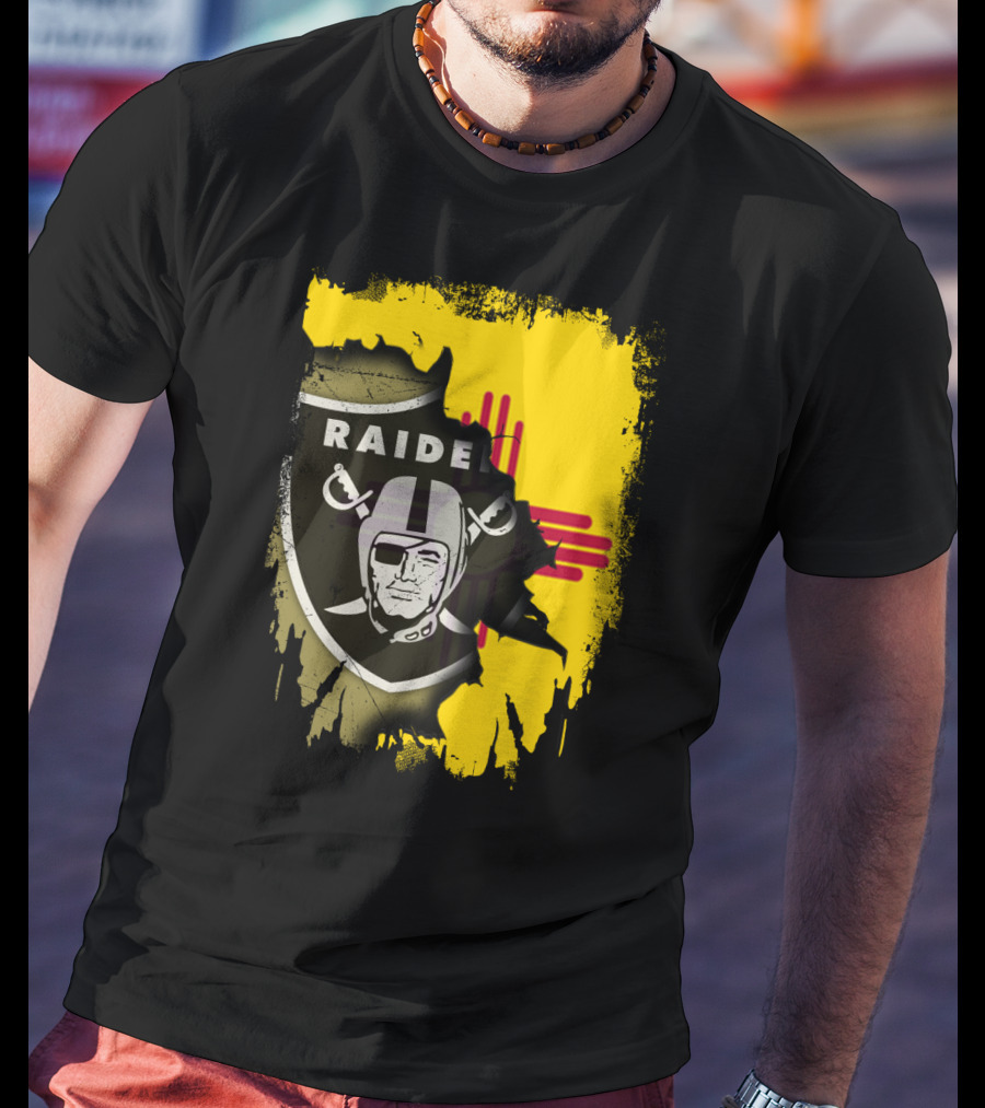 Raider Nation New Mexico Zia Symbol Fusion T-Shirt