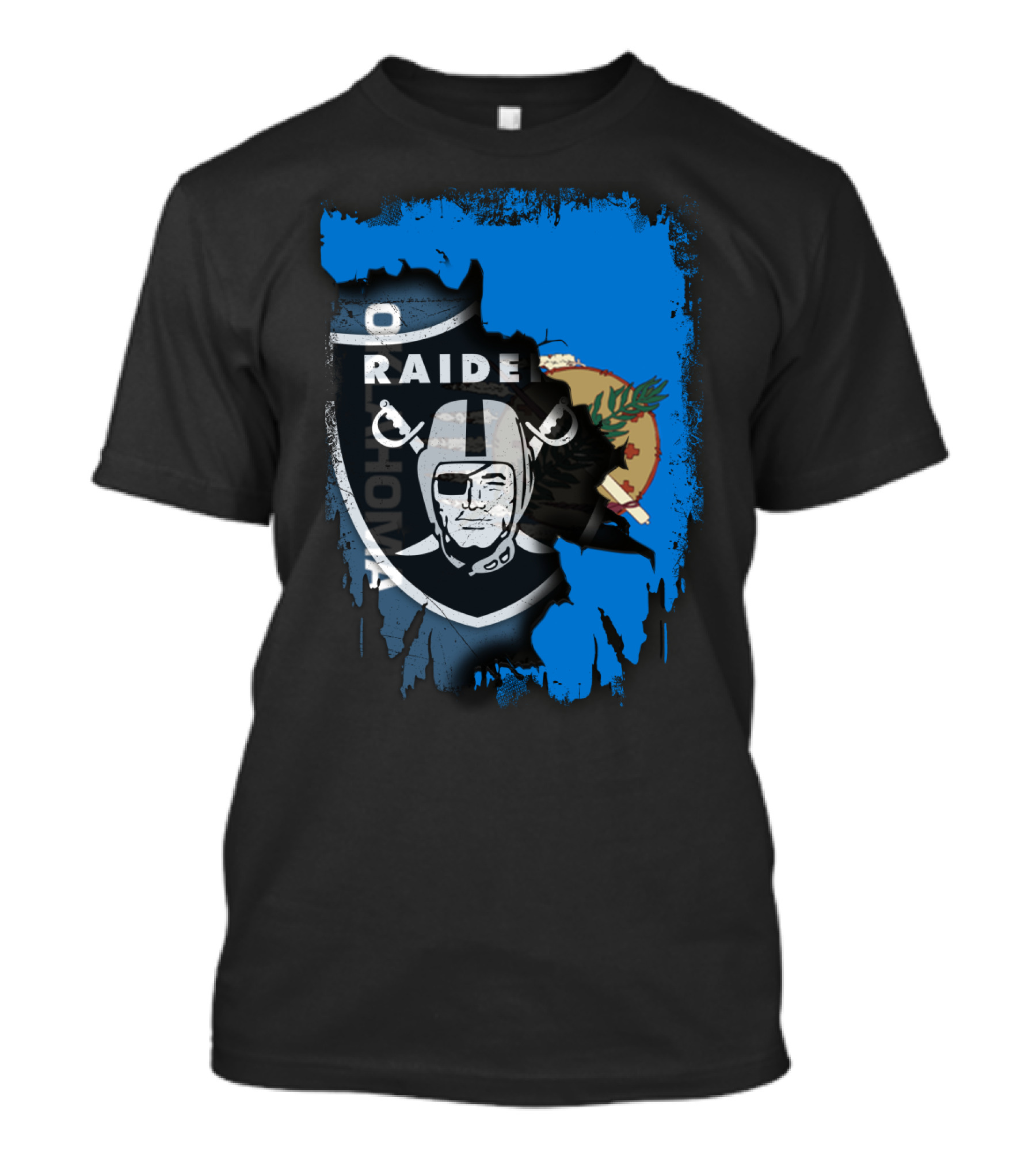 Oklahoma Raiders Together Flag Shield T-Shirt