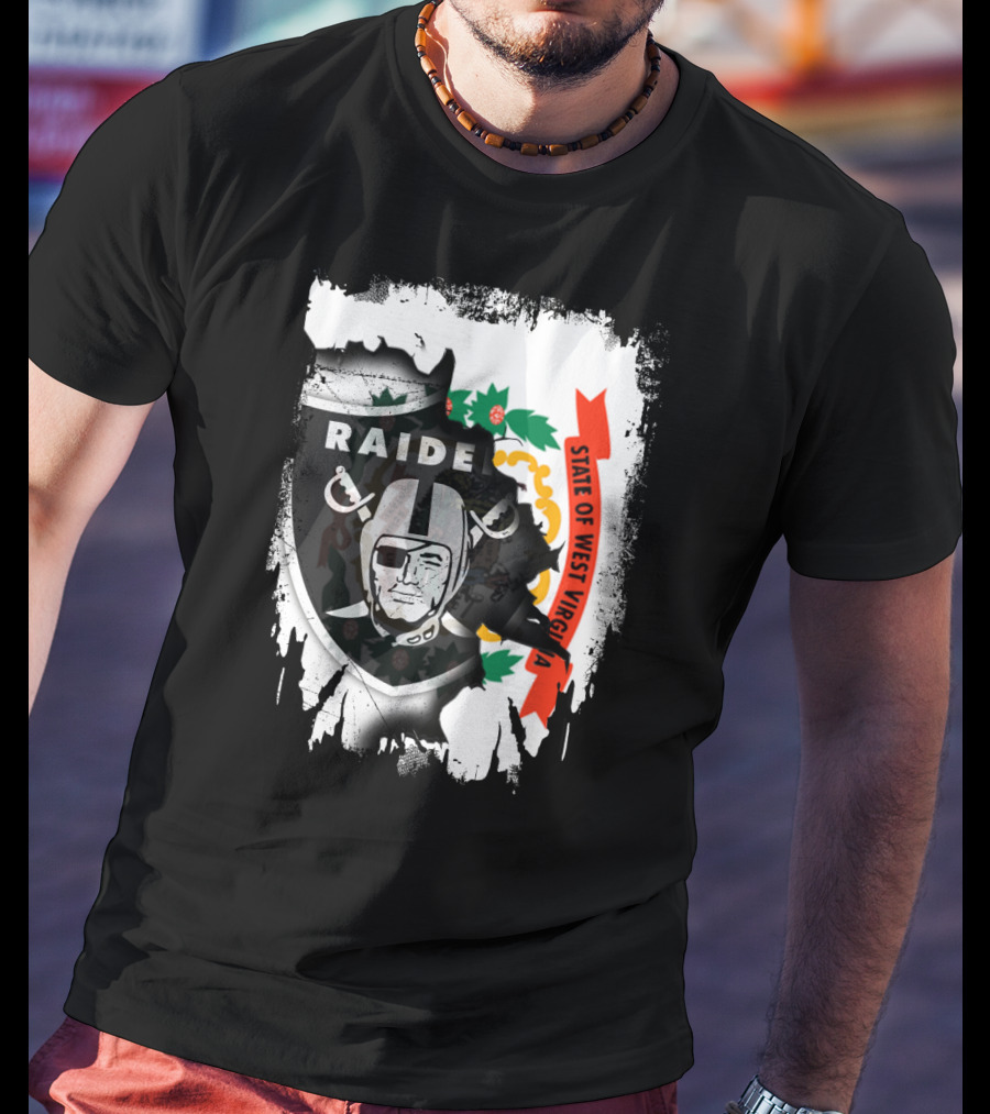 West Virginia State With Raiders Shield T-Shirt
