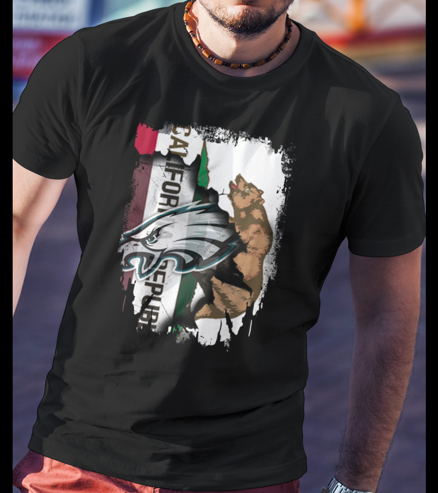 California Republic With Eagles T-Shirt