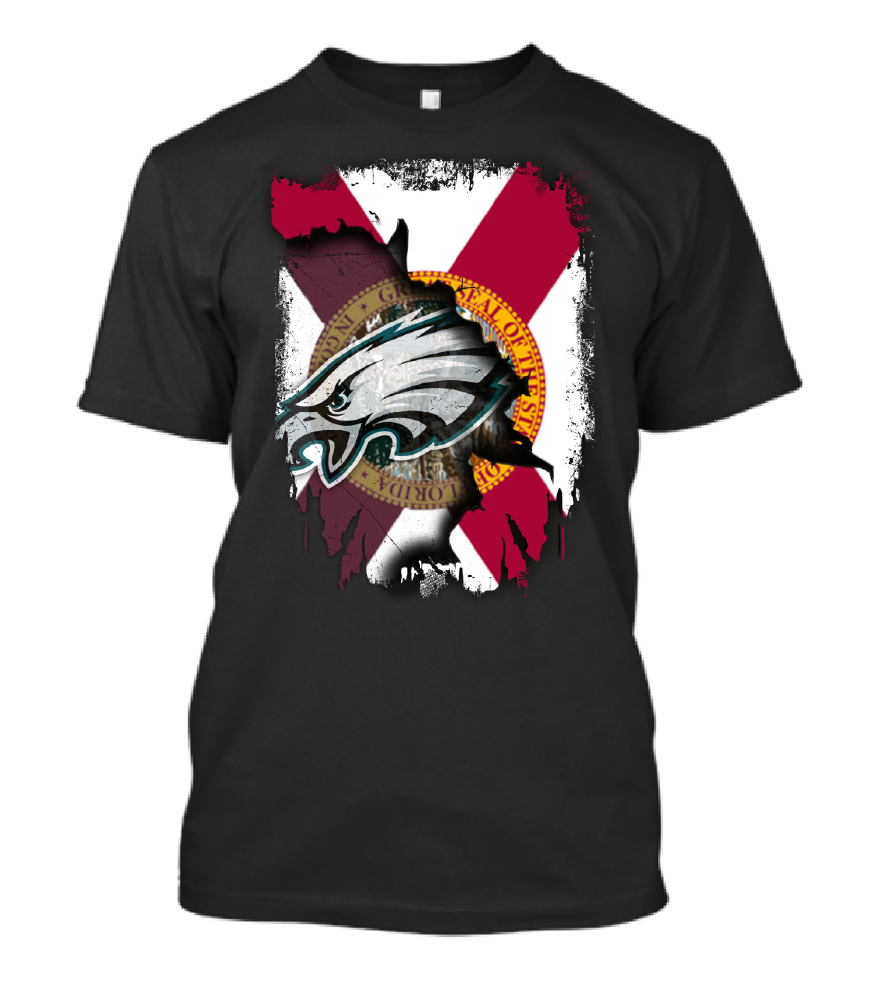 Together Florida Eagles Grant Peel Away Flag T-Shirt