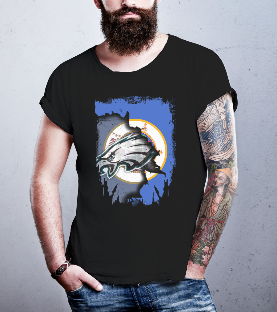 Minnesota State Flag Timeless Eagles Collaboration T-Shirt
