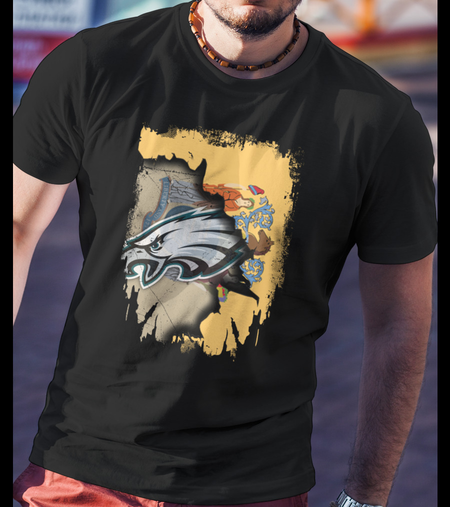 New Jersey And Philadelphia Eagles Unity T-Shirt