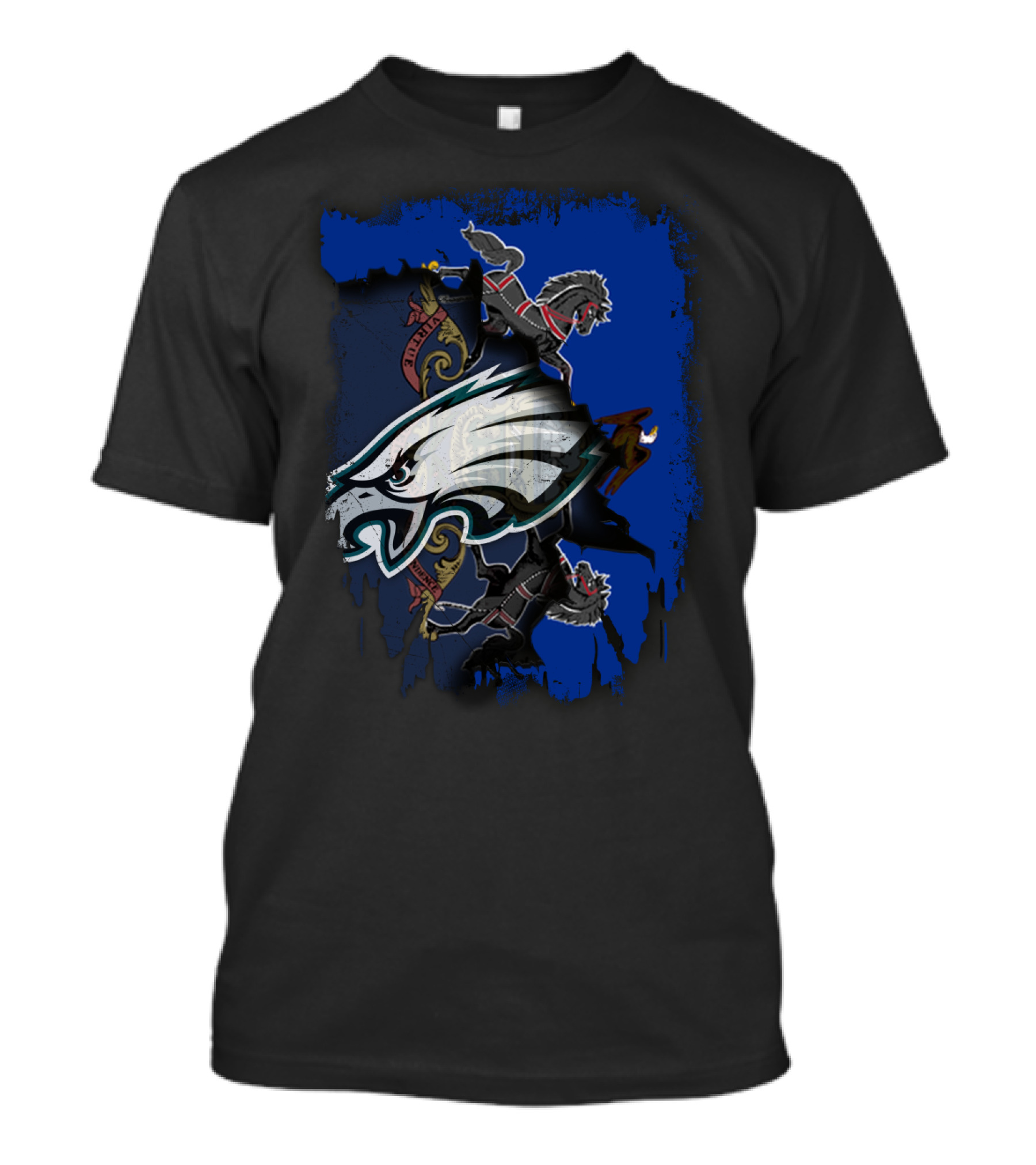 Pennsylvania Eagles United With State Crest T-Shirt