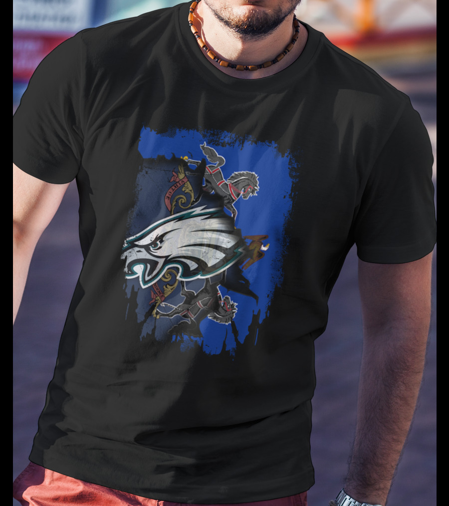 Pennsylvania Eagles United With State Crest T-Shirt