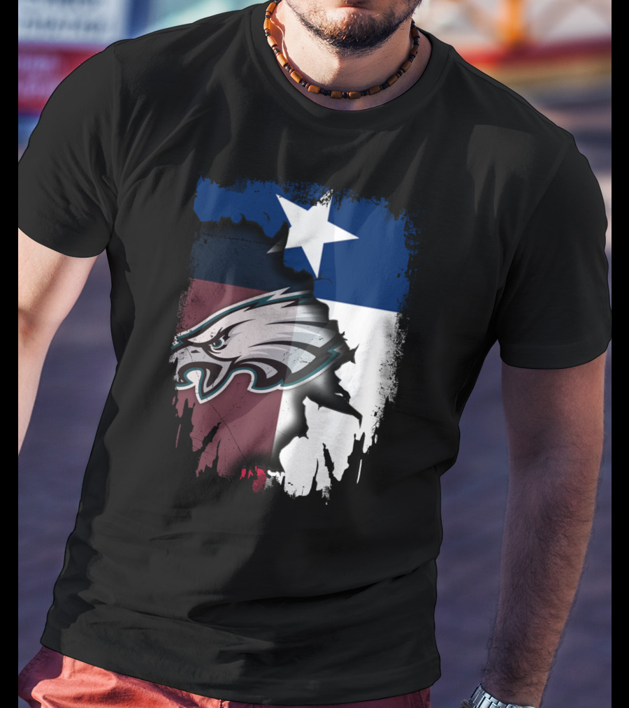 Together Texas Philadelphia Eagles Lone Star Pride T-Shirt