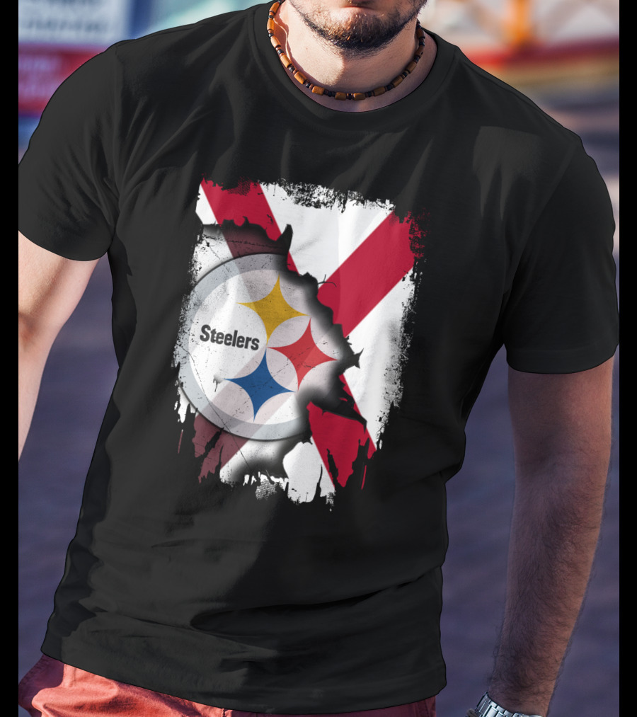 Together Alabama Steelers Logo Cross T-Shirt