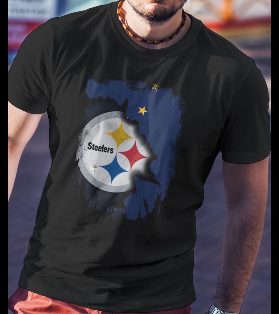 Together Alaska Steelers Logo And State T-Shirt