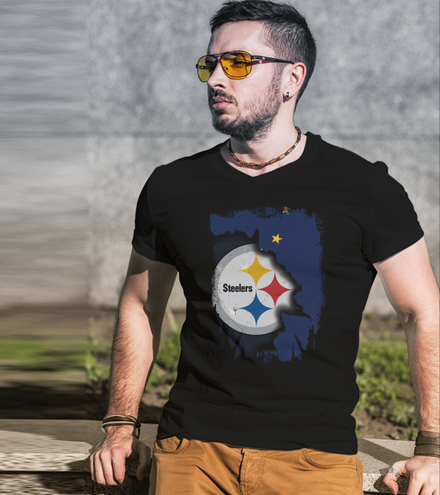 Together Alaska Steelers Logo And State T-Shirt