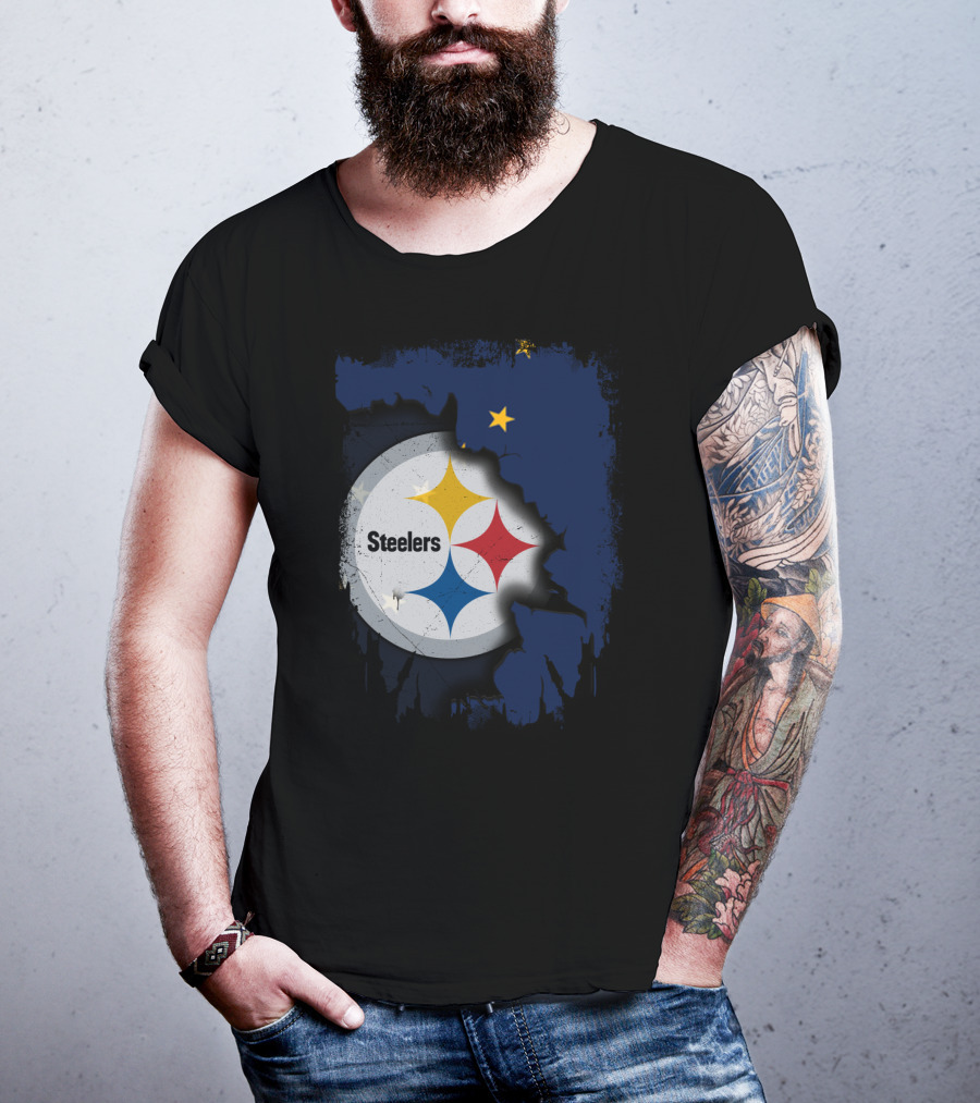 Together Alaska Steelers Logo And State T-Shirt