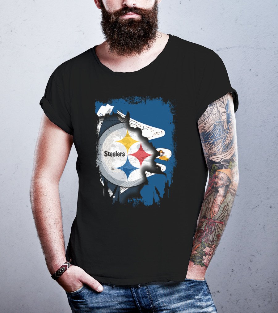 Steelers With Louisiana Spirit Eagles T-Shirt