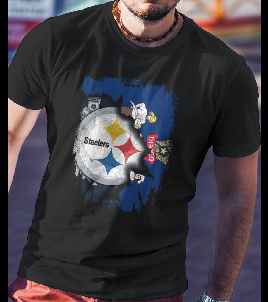 Steelers Maine Dirigo Logo Fusion T-Shirt