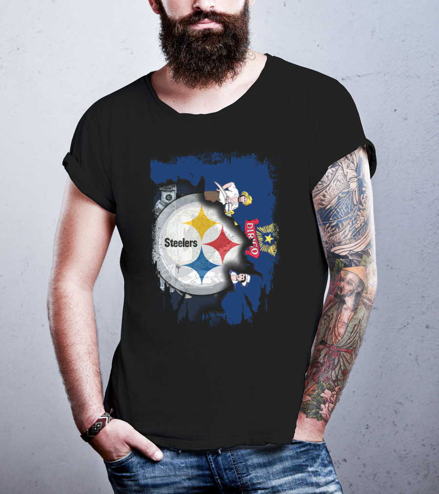 Steelers Maine Dirigo Logo Fusion T-Shirt