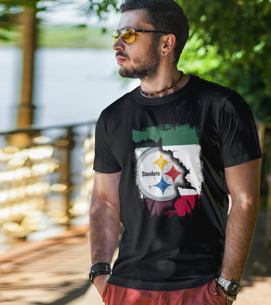 Steelers Mexico Flag Collaboration T-Shirt