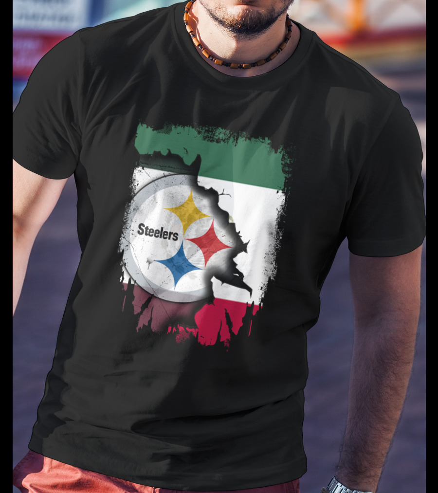 Steelers Mexico Flag Collaboration T-Shirt