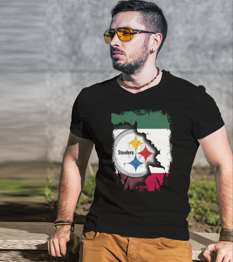 Steelers Mexico Flag Collaboration T-Shirt