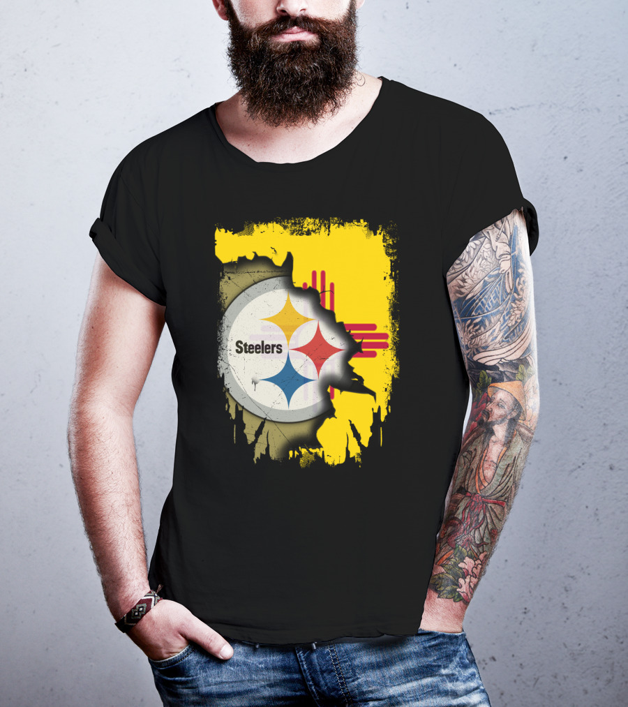 Steelers New Mexico Zia Symbol Fusion T-Shirt