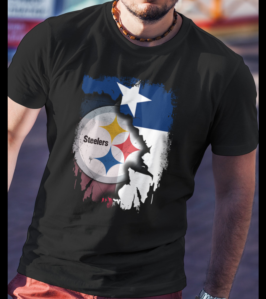 Steelers Texas Flag Fusion T-Shirt