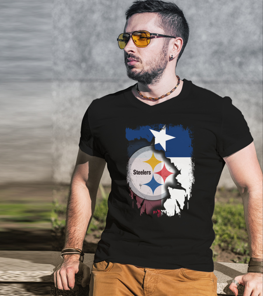 Steelers Texas Flag Fusion T-Shirt