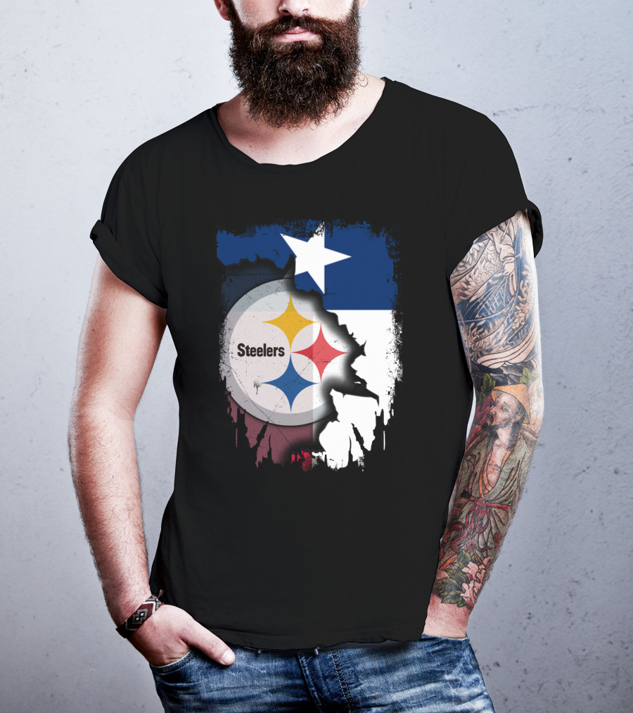 Steelers Texas Flag Fusion T-Shirt