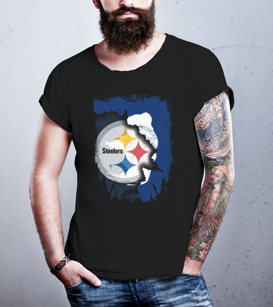 Steelers And Wyoming Union T-Shirt