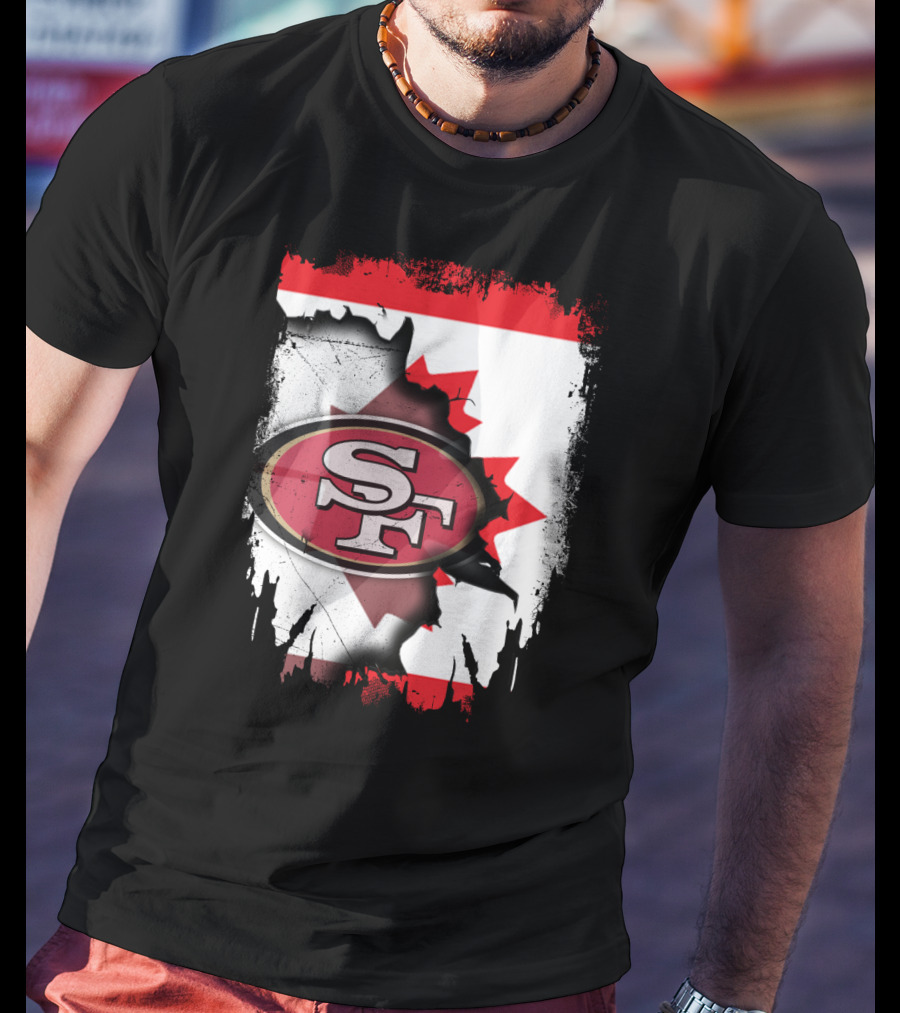 Together Canada SF 49ers Map Symbol Flag T-Shirt