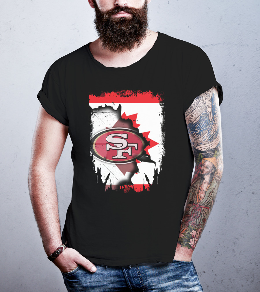 Together Canada SF 49ers Map Symbol Flag T-Shirt