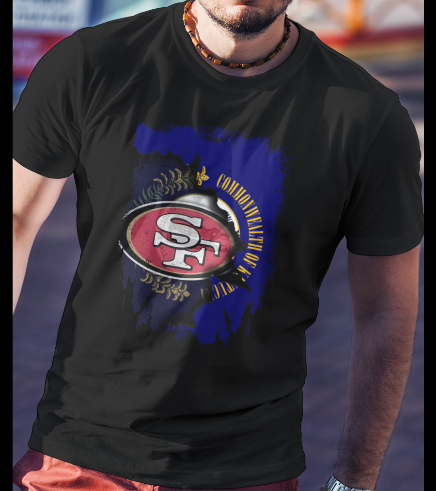 Commonwealth Of Kentucky With 49ers SF T-Shirt