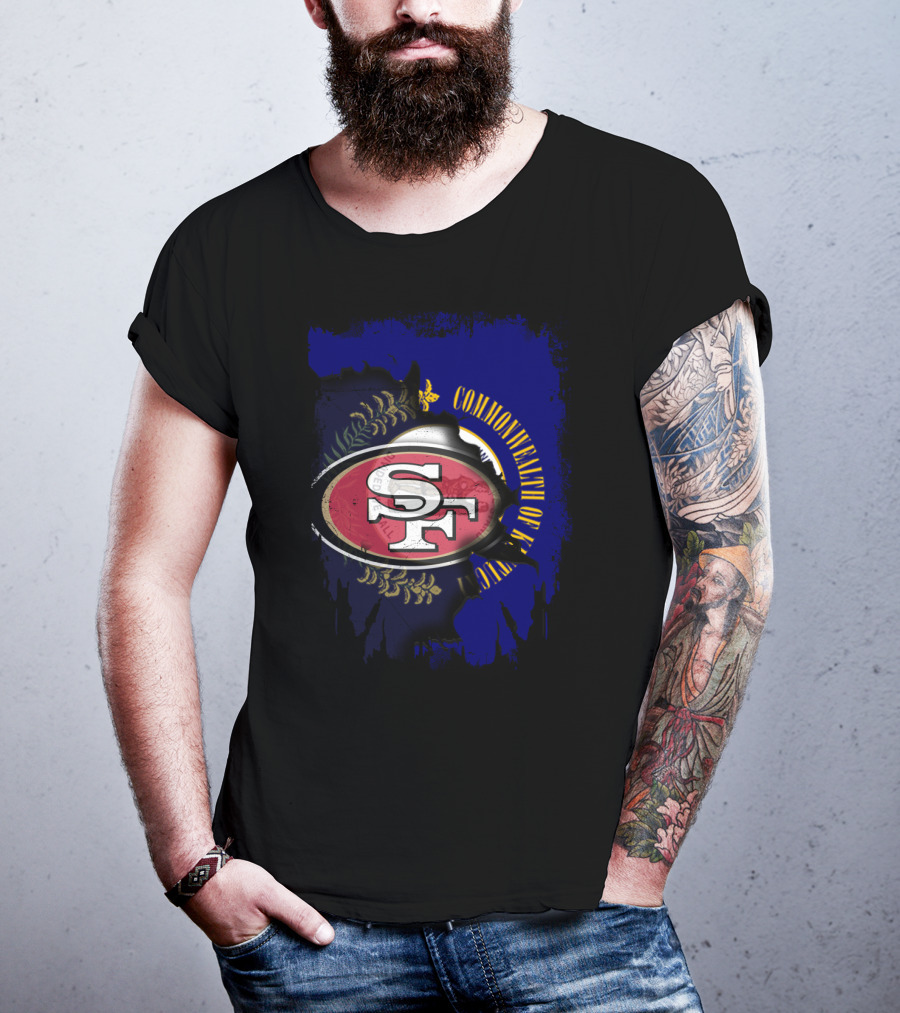 Commonwealth Of Kentucky With 49ers SF T-Shirt