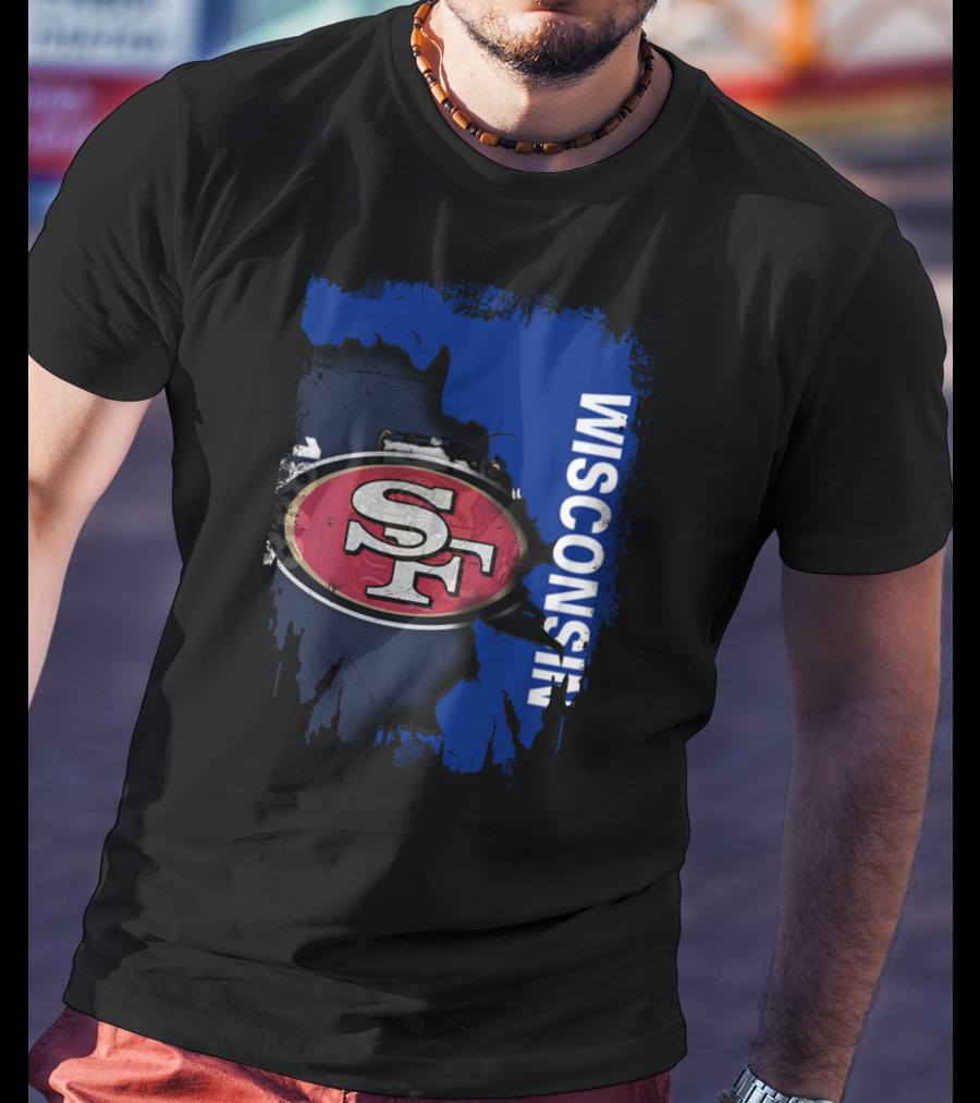 Wisconsin And 49ers United Fan T-Shirt