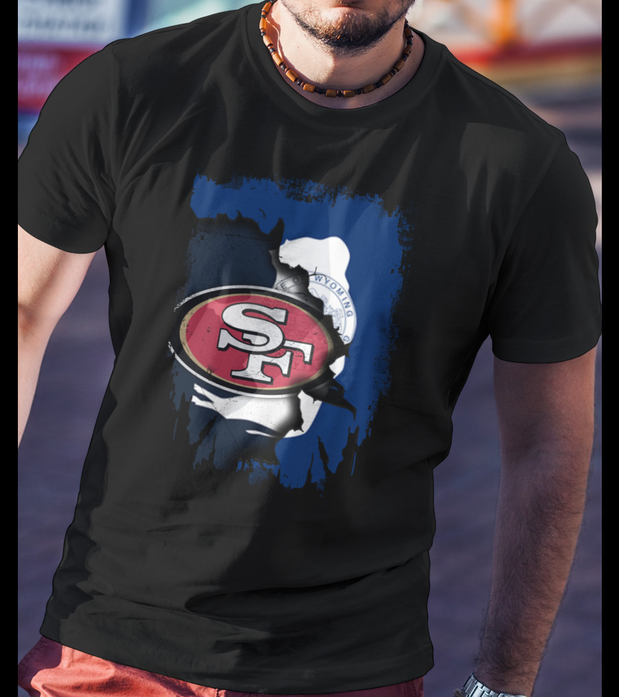 Wyoming Collaboration With San Francisco 49ers T-Shirt