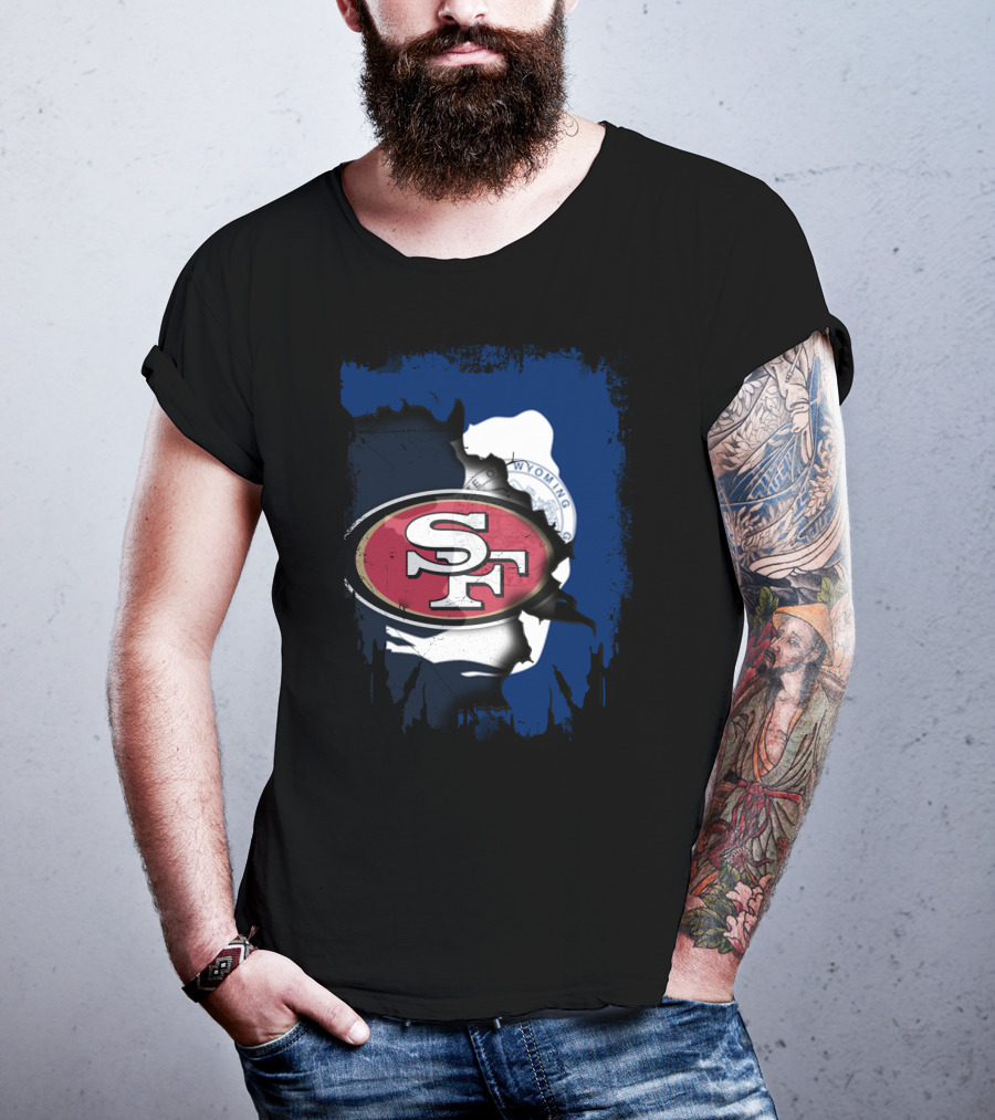 Wyoming Collaboration With San Francisco 49ers T-Shirt