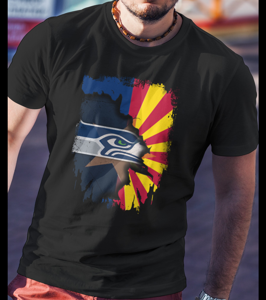 Seahawks Meets Arizona Fusion T-Shirt