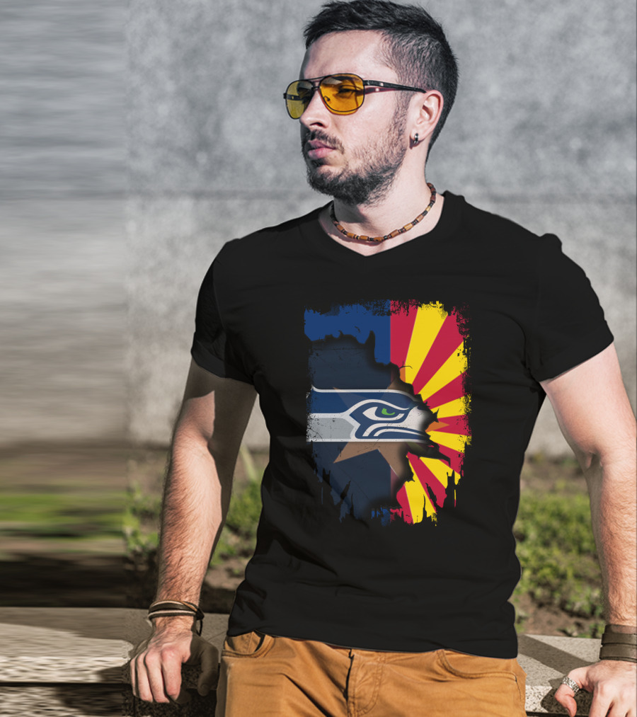 Seahawks Meets Arizona Fusion T-Shirt