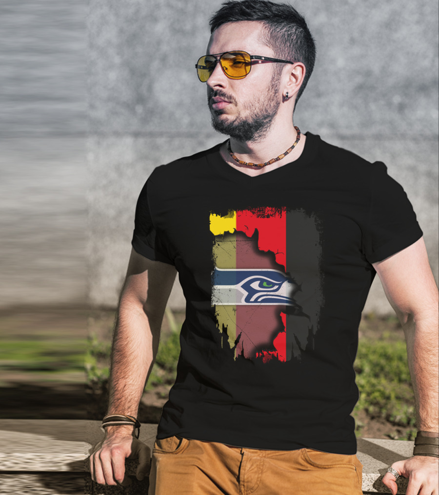 Germany Flag Seahawks Fusion T-Shirt