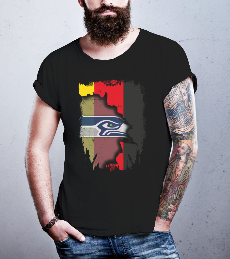 Germany Flag Seahawks Fusion T-Shirt