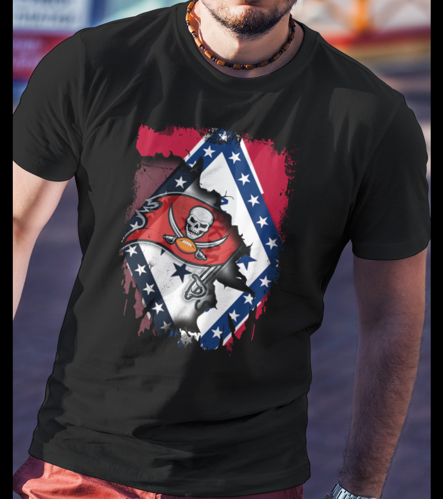 Arkansas Pride Meets Buccaneers Legacy T-Shirt