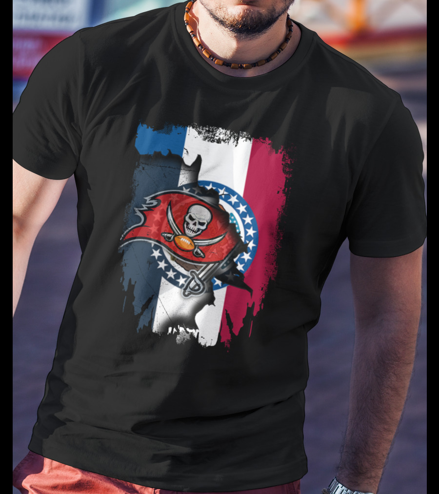 Together Missouri Flag With Buccaneers T-Shirt