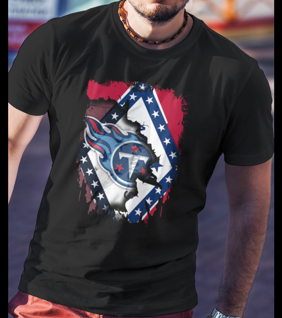 Together Arkansas Titans Flag Fusion T-Shirt
