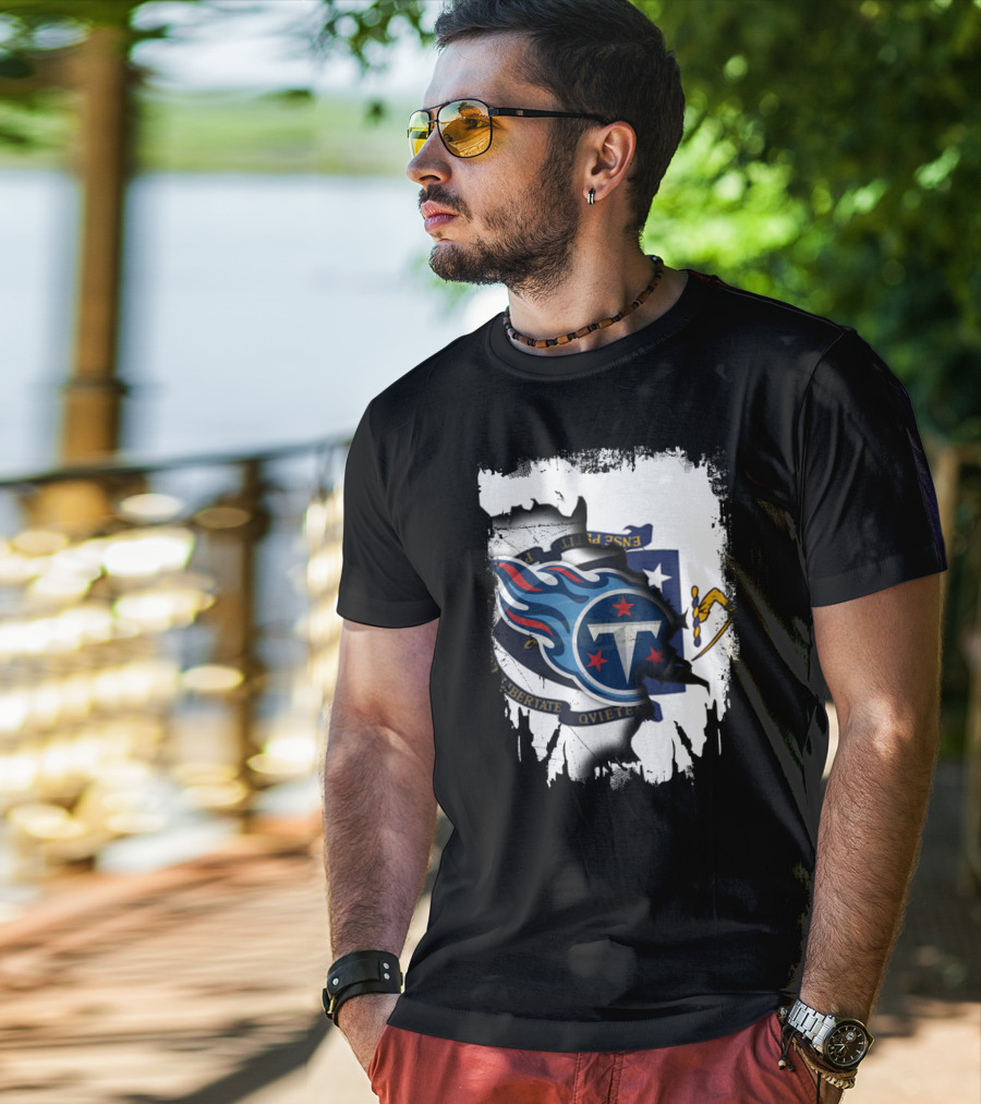 Together Massachusetts With Titans Logo Fusion T-Shirt
